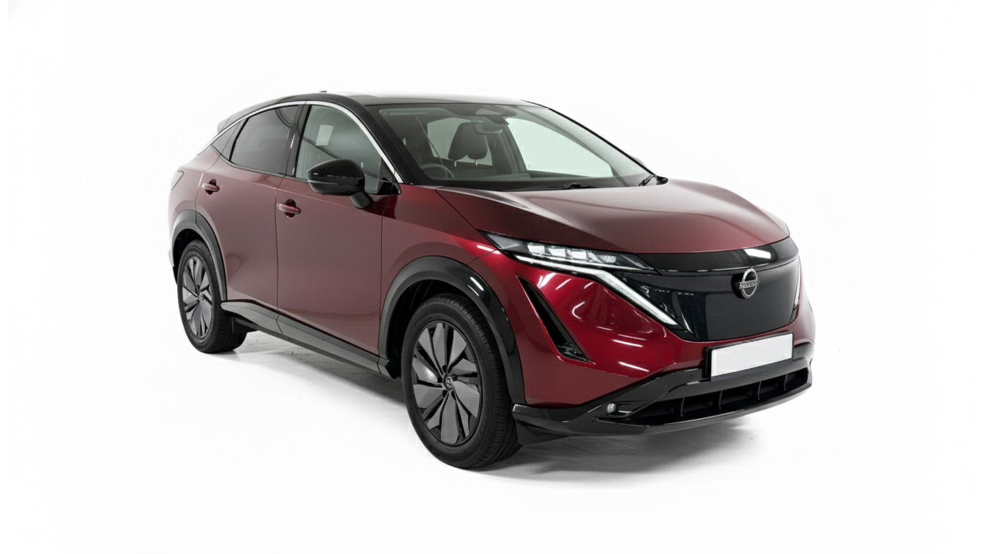 ARIYA ADVANCE E-4ORCE - Nissan Ariya burgundy diagonal copy.jpg
