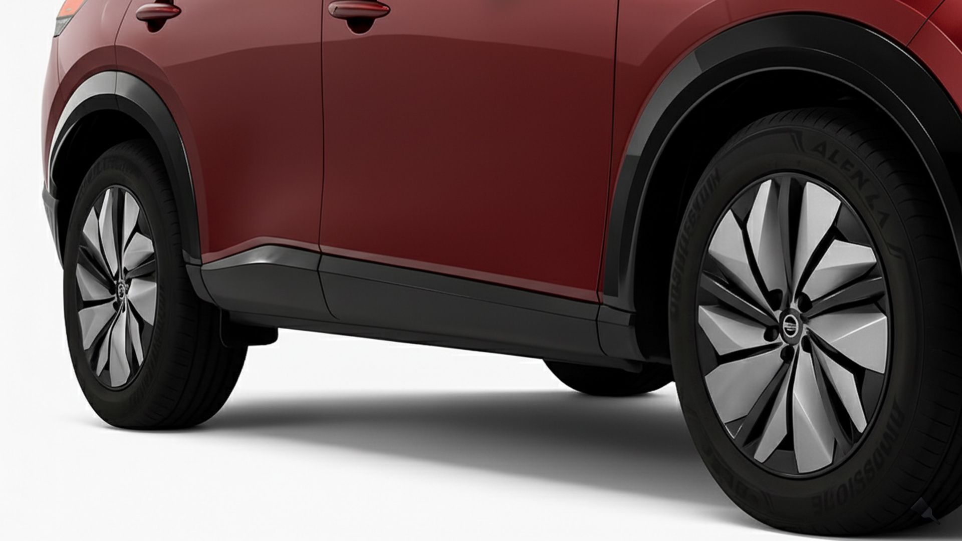 ARIYA ADVANCE E-4ORCE - Nissan Ariya burgundy tyres copy.jpg